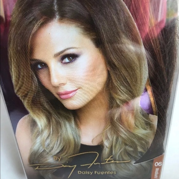 Daisy Fuentes hair extensions medium red brown 06 - Picture 2 of 4